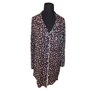NINE WEST Leopard Print Sleepwear Top